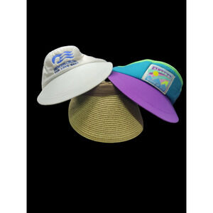 Bundle of 3 clip on visor caps